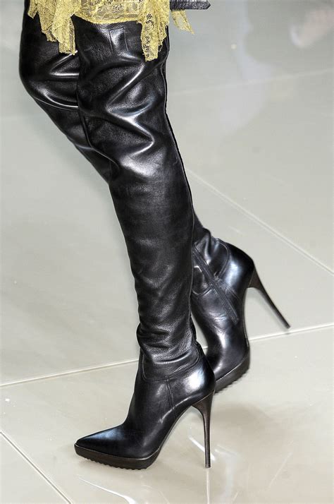 burberry boots high heels|Burberry thigh high boots.